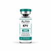 Alpha Peptide Research KPV 10mg laboratory research vial with teal Healing Peptides branding.