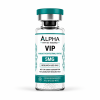 Alpha Peptide Research VIP 5mg Vasoactive Intestinal Peptide laboratory research vial with teal branding.