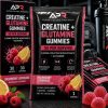 Creatine + Glutamine Gummies 5g Raspberry Lemonade individual sachet with 5,000mg creatine monohydrate per serving.