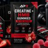 Creatine + HMB Gummies 5g Sour Strawberry individual sachet with 5,000mg micronized creatine monohydrate and 1,500mg HMB per serving.