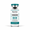 Alpha Peptide Research Humanin 10mg mitochondrial-derived research peptide vial with teal branding on a white background.